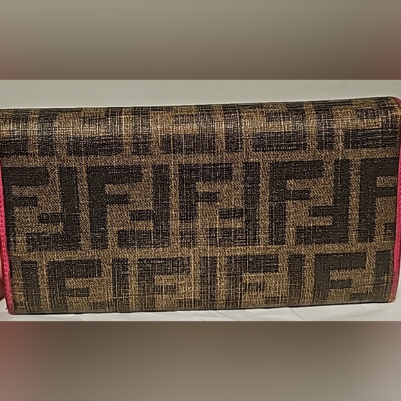 FENDI Zucca PVC Leather Bifold Long Wallet - Picture 2 of 7